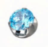 KHUYÊN TITANIUM F136 - ĐÁ XANH 3 TRẤU 3MM MS60120