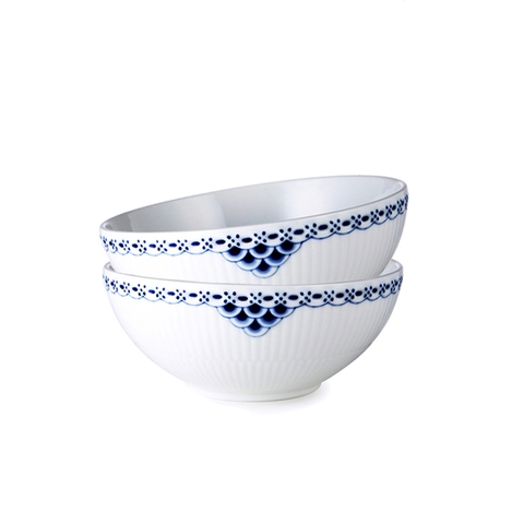 Bộ 2 bát sâu lòng Royal Copenhagen, họa tiết Princess 50cl