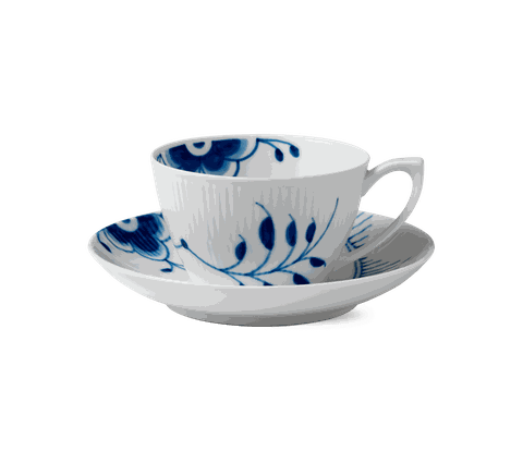 Bộ chén và đĩa trà Blue Mega 28cl