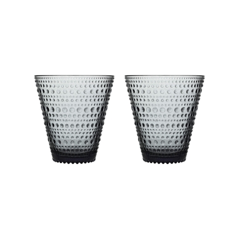Bộ 2 cốc Kastehelmi, dung tích 0.3l, chất liệu thủy tinh, màu ghi.