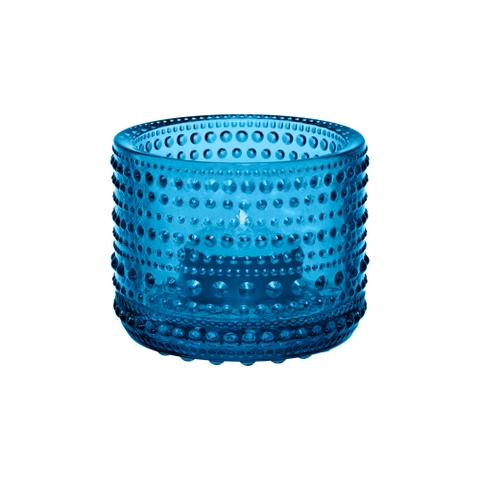 Cốc đựng nến Kastehelmi, đường kính 64mm, chất liệu thủy tinh, màu ngọc lam.
