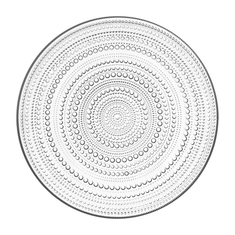 Đĩa Kastehelmi, đường kính 315mm, chất liệu thủy tinh, màu trong.