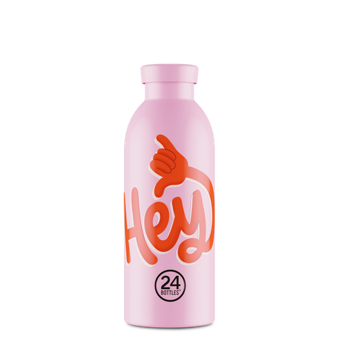 Bình giữ nhiệt chân không 24 Bottles Clima 550ml, họa tiết Hey! Pink