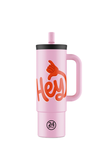 Bình giữ nhiệt 24 Bottles Straw 800ml, Hey! Pink
