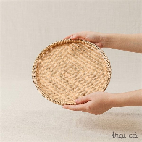 Mẹt tre đáy đan mắt nhỏ - 26cm