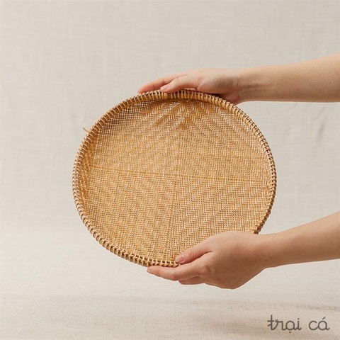 Mẹt tre đáy đan mắt nhỏ - 32cm