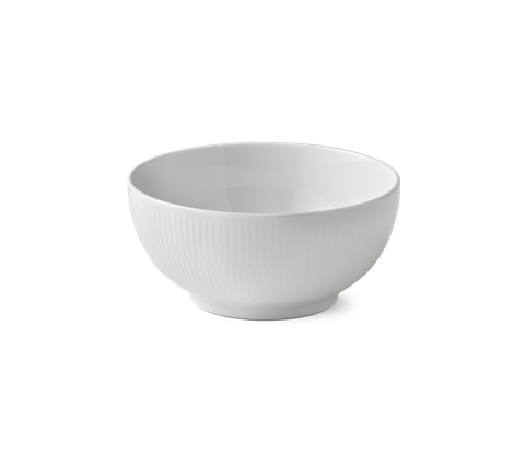 Bát Royal Copenhagen, họa tiết White Fluted 18cm