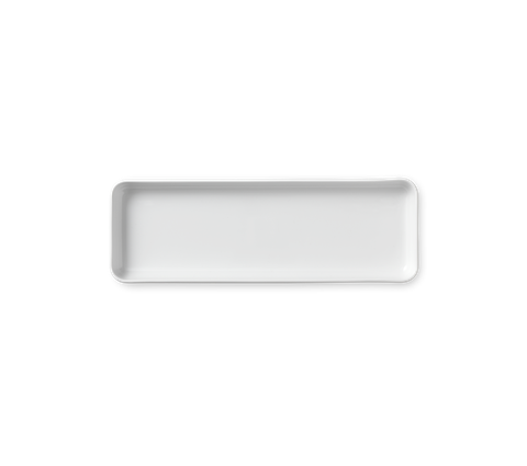 Đĩa chữ nhật Royal Copenhagen, họa tiết White Fluted 36cm