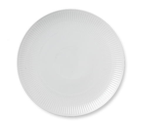 Đĩa Royal Copenhagen, họa tiết White Fluted 27cm