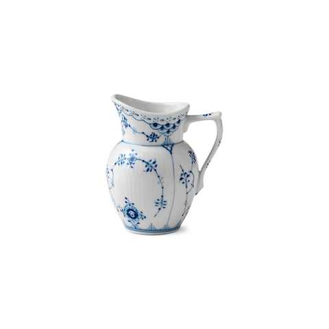 Hũ/bình có quai không nắp Royal Copenhagen, họa tiết Blue Fluted Half Lace, dung tích17cl