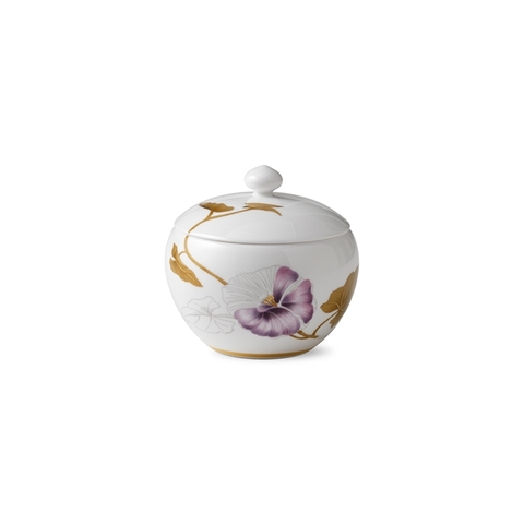 Hũ đựng sữa có nắp Royal Copenhagen, họa tiết Flora Morning Glory 35cl