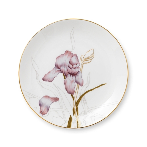 Đĩa Royal Copenhagen, họa tiết Flora Iris 22cm