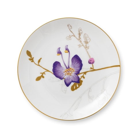 Đĩa Royal Copenhagen, họa tiết Flora Pansy 22cm