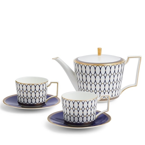 Bộ ấm và chén trà Renaissance Gold