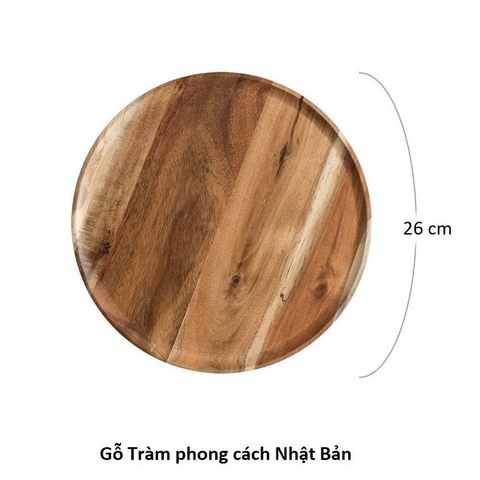 Đĩa Gỗ Tràm #26xH2cm