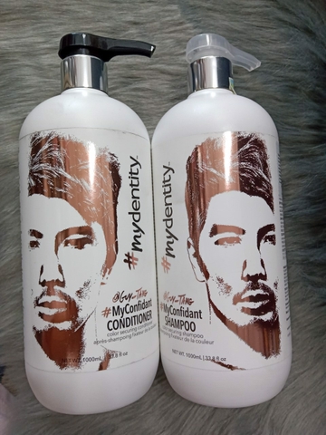 CẶP DẦU GỘI DẦU  XẢ CHĂM SÓC TÓC MÀU MYCONFIDANT 1000ML*2