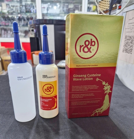 Thuốc Uốn Lạnh Hồng Sâm r&b Hàn Quốc  – Ginseng Cysteine Wave Lotion (100ml x2)