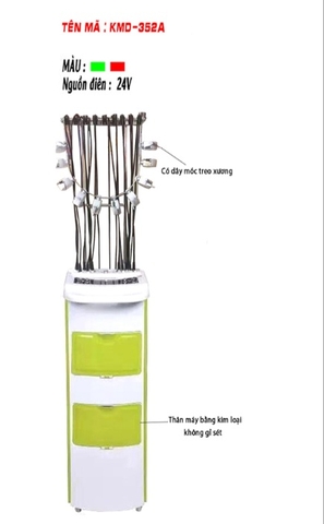 Máy uốn tóc setting KMD 352A-40 trục