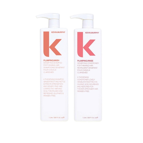 DẦU GỘI & DẦU XẢ CHO TÓC DẦU, ÍT, MỎNG, RỤNG KEVIN.PLUMPING.WASH 1000ML*2
