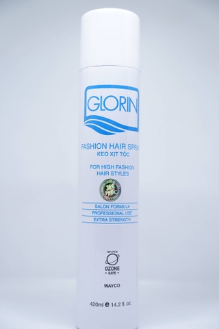 Keo xịt tạo kiểu tóc Glorin trắng 420ml
