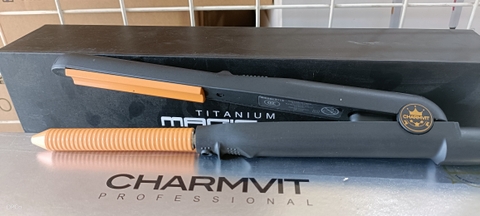 Máy kẹp uốn phồng chân tóc Charmvit Titanium 2118
