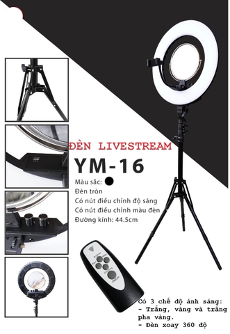 Đèn Spa/Livestream YM-16 ( tròn )