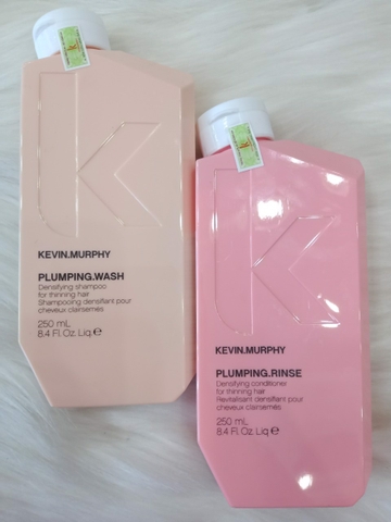 DẦU GỘI & DẦU XẢ CHO TÓC DẦU, ÍT, MỎNG, RỤNG KEVIN.PLUMPING.WASH 250ML*2