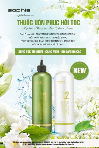 THUỐC UỐN PHỤC HỒI TÓC (Sophia Platinum Eco Clinic Perm)