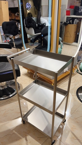 Xe dụng cụ Inox ( 3 tầng )