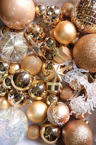 Hộp 48 quả châu & phụ kiện Luxury tone màu - Freeze Đồng Cam (Box size L 2.5 gallon)