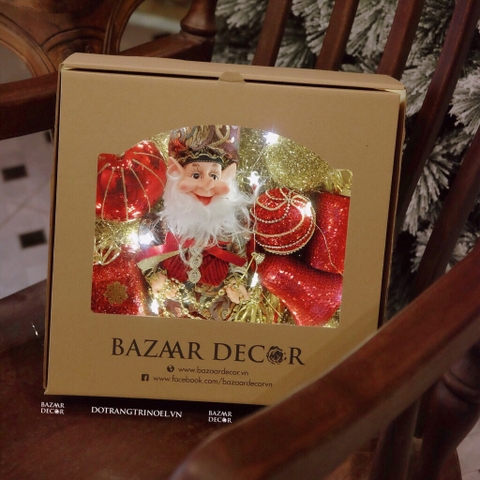 Yêu tinh hộp quà 45cm Đỏ | Phụ kiện Noel