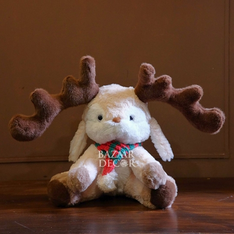 Bé tuần lộc khăn quàng cổ đỏ 35cm