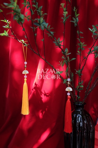 ,Set 3 chuỗi treo quạt tài lộc mini