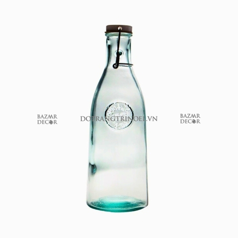 Chai thủy tinh VSM Authentic Botella nắp cài 1000ml - 10x28cm