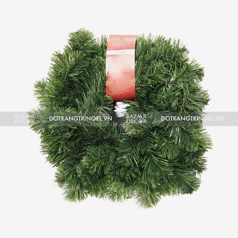 Dây thông xanh Noel loại đẹp cuộn 275cm