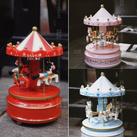 Đồ chơi hộp nhạc Merry-Go-Round -  Vòng xoay dây cót