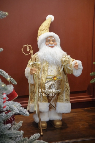 Ông già Noel Royal 80cm - Vàng gold