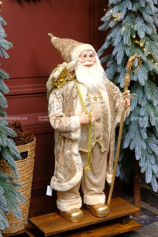 Ông già Noel áo choàng Gold Bling Bling 90cm 120cm