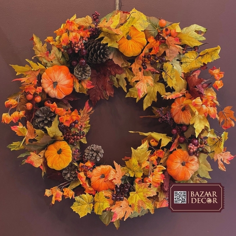 Vòng hoa mùa thu Fall Season 65cm