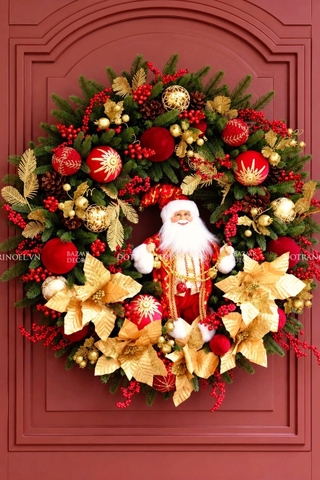 Vòng nguyệt quế khổng lồ 90cm Grand Noel Royal