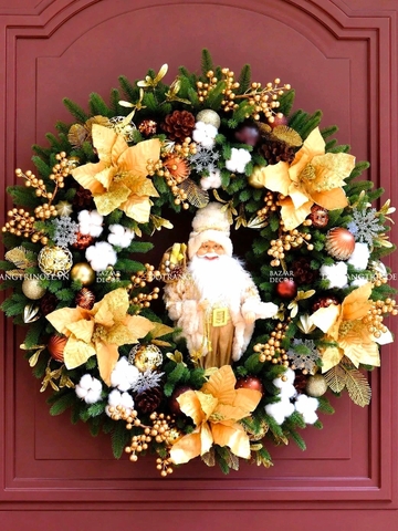 Vòng nguyệt quế khổng lồ 90cm Grand Noel Royal