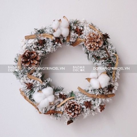 Vòng nguyệt quế size 30 Wood Snow Cotton | Limited