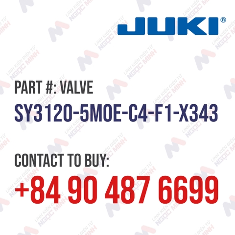 VALVE SY3120-5MOE-C4-F1-X343 JUKI | Ngoc Minh Electronics