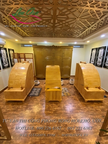 Cabin xông hơi bằng gỗ