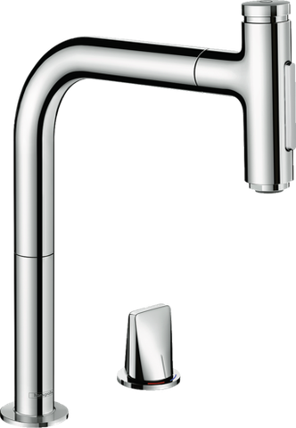 Vòi rửa bát Hansgrohe Metris Select M71, 2jet, sBox