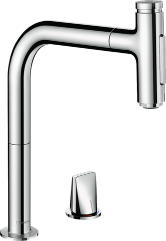 Vòi rửa bát Hansgrohe Metris Select M71 2-hole, 2jet, sBox