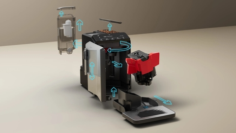 Máy Pha Cafe Để Bàn Độc Lập Siemens TF303E07 EQ300 Nhập Khẩu