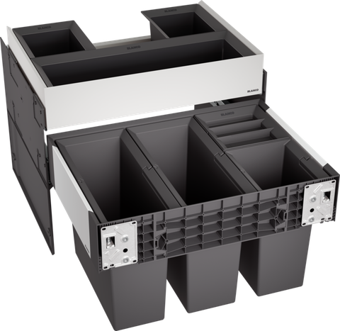 Thùng rác âm tủ BLANCO SELECT II 60/4 Orga