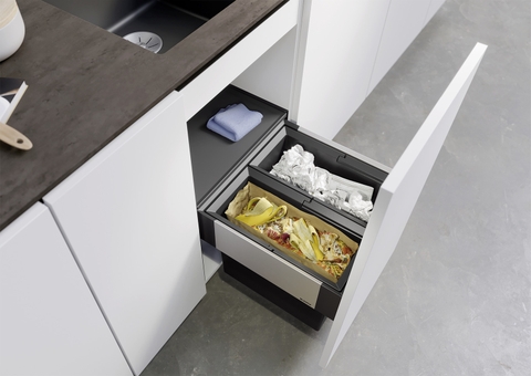 Thùng rác âm tủ BLANCO SELECT II 45/2 Orga