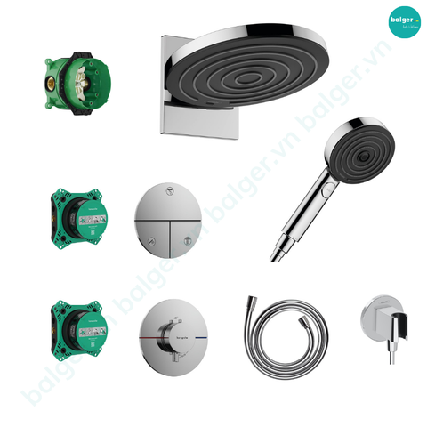 Bộ Sen Gắn Tường Hansgrohe  Pulsify S SH30S2600000 Nhập Khẩu